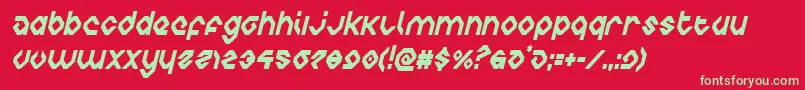 charliesanglescondital-fontti – vihreät fontit punaisella taustalla