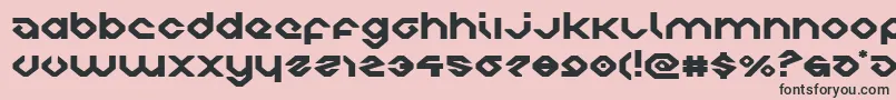 charliesanglesexpand Font – Black Fonts on Pink Background