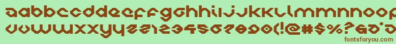 charliesanglesexpand Font – Brown Fonts on Green Background