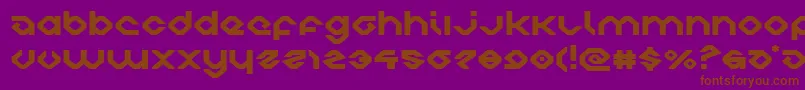 charliesanglesexpand Font – Brown Fonts on Purple Background