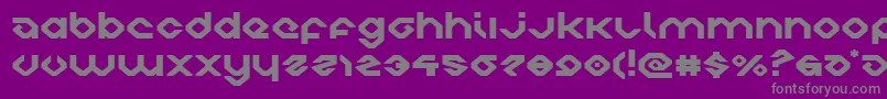 charliesanglesexpand Font – Gray Fonts on Purple Background