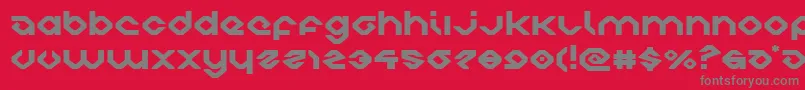 charliesanglesexpand Font – Gray Fonts on Red Background