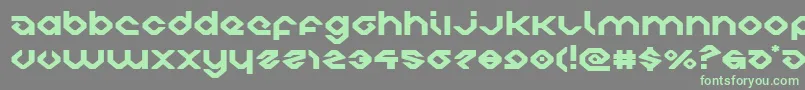 charliesanglesexpand Font – Green Fonts on Gray Background