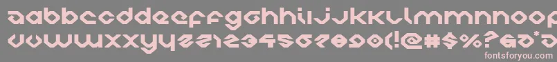 charliesanglesexpand Font – Pink Fonts on Gray Background