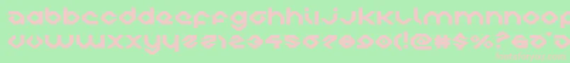 charliesanglesexpand Font – Pink Fonts on Green Background