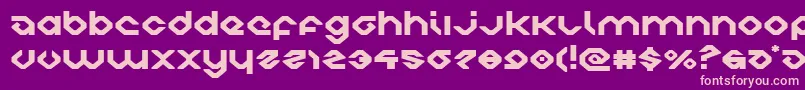 charliesanglesexpand Font – Pink Fonts on Purple Background