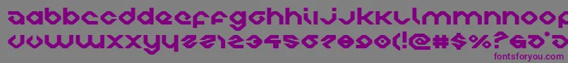 charliesanglesexpand Font – Purple Fonts on Gray Background