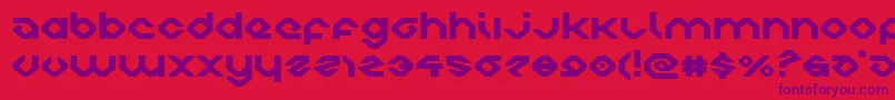 charliesanglesexpand Font – Purple Fonts on Red Background