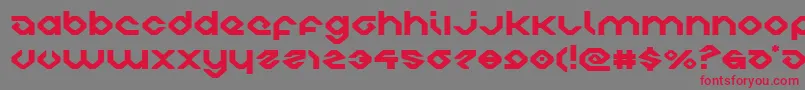charliesanglesexpand Font – Red Fonts on Gray Background