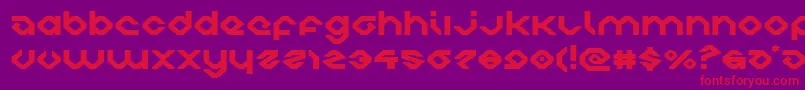charliesanglesexpand Font – Red Fonts on Purple Background