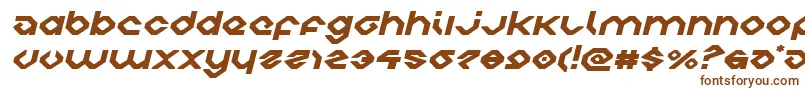 charliesanglesexpandital-Schriftart – Braune Schriften auf weißem Hintergrund