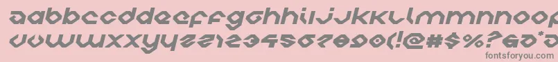 charliesanglesexpandital Font – Gray Fonts on Pink Background