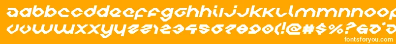 charliesanglesexpandital Font – White Fonts on Orange Background