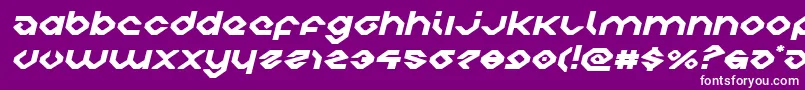 charliesanglesexpandital Font – White Fonts on Purple Background