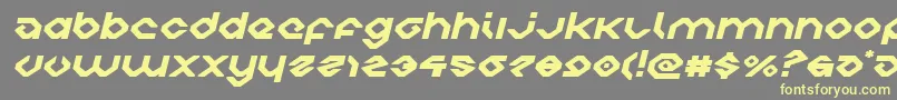 charliesanglesexpandital Font – Yellow Fonts on Gray Background