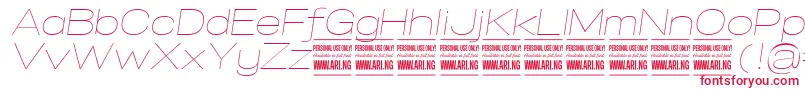 SpecifypersonalExpthinitalic Font – Red Fonts