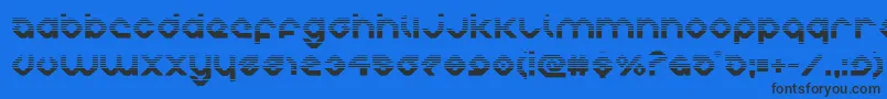 charliesanglesgrad Font – Black Fonts on Blue Background
