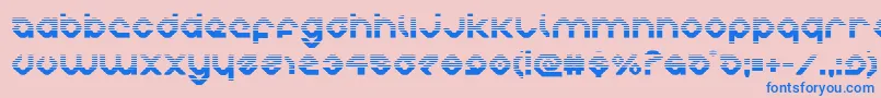 charliesanglesgrad Font – Blue Fonts on Pink Background