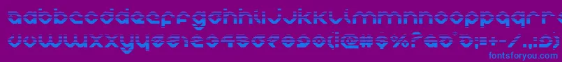 charliesanglesgrad Font – Blue Fonts on Purple Background