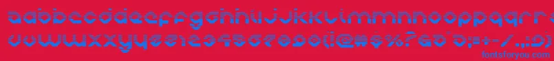 charliesanglesgrad Font – Blue Fonts on Red Background