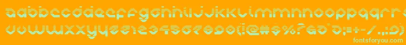 charliesanglesgrad Font – Green Fonts on Orange Background
