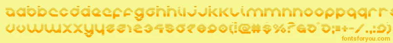 charliesanglesgrad Font – Orange Fonts on Yellow Background