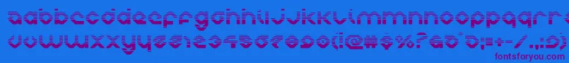 charliesanglesgrad Font – Purple Fonts on Blue Background