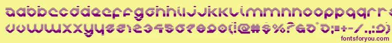 charliesanglesgrad Font – Purple Fonts on Yellow Background