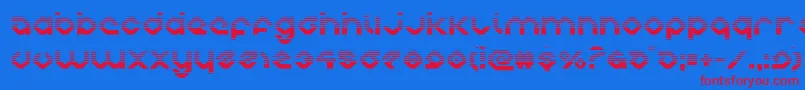 charliesanglesgrad Font – Red Fonts on Blue Background