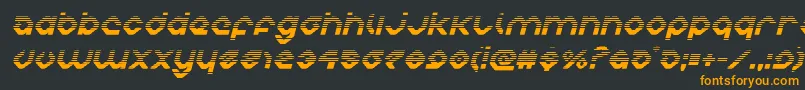 charliesanglesgradital Font – Orange Fonts on Black Background