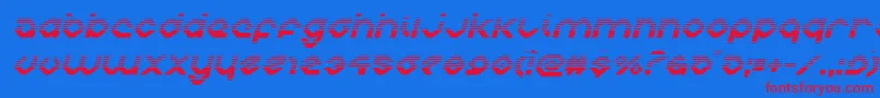 charliesanglesgradital-Schriftart – Rote Schriften auf blauem Hintergrund