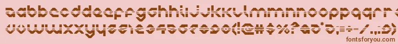 charliesangleshalf Font – Brown Fonts on Pink Background