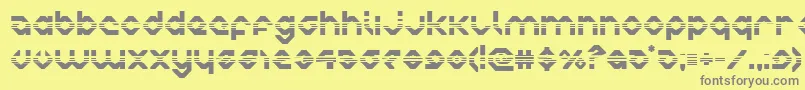 charliesangleshalf Font – Gray Fonts on Yellow Background