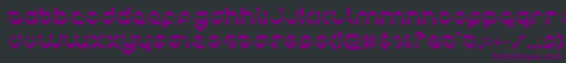 charliesangleshalf Font – Purple Fonts on Black Background