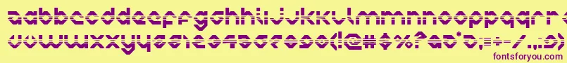 charliesangleshalf Font – Purple Fonts on Yellow Background