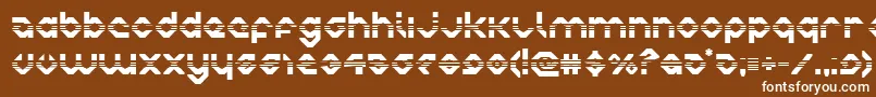 charliesangleshalf-fontti – valkoiset fontit ruskealla taustalla