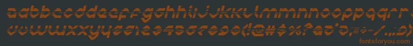 charliesangleshalfital-fontti – ruskeat fontit mustalla taustalla
