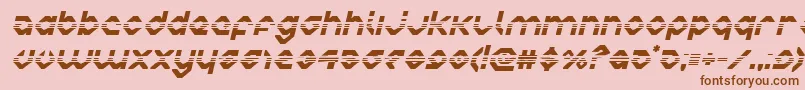 charliesangleshalfital Font – Brown Fonts on Pink Background