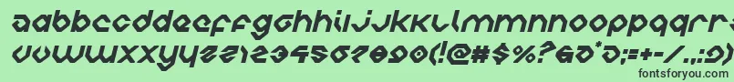 charliesanglesital Font – Black Fonts on Green Background