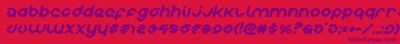 charliesanglesital-fontti – violetit fontit punaisella taustalla