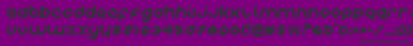 charliesanglessemital Font – Black Fonts on Purple Background