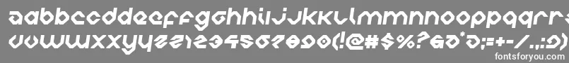 フォントcharliesanglessemital – 灰色の背景に白い文字