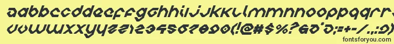 charliesanglessuperital Font – Black Fonts on Yellow Background