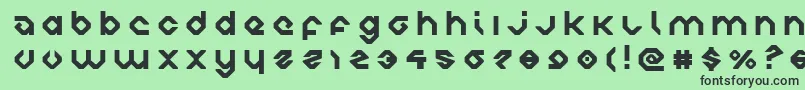 charliesanglestitle-Schriftart – Schwarze Schriften auf grünem Hintergrund