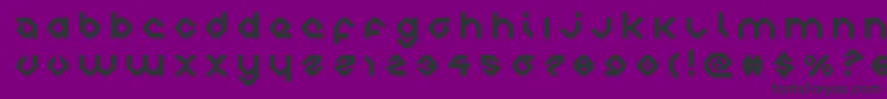 charliesanglestitle Font – Black Fonts on Purple Background