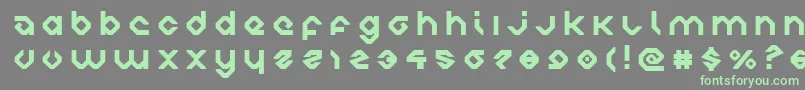 charliesanglestitle Font – Green Fonts on Gray Background