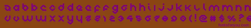 charliesanglestitle Font – Purple Fonts on Brown Background