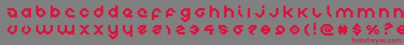 charliesanglestitle-Schriftart – Rote Schriften auf grauem Hintergrund