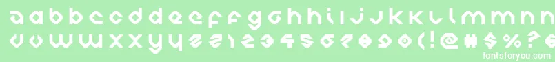 フォントcharliesanglestitle – 緑の背景に白い文字