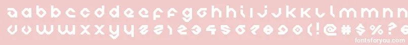 charliesanglestitle Font – White Fonts on Pink Background